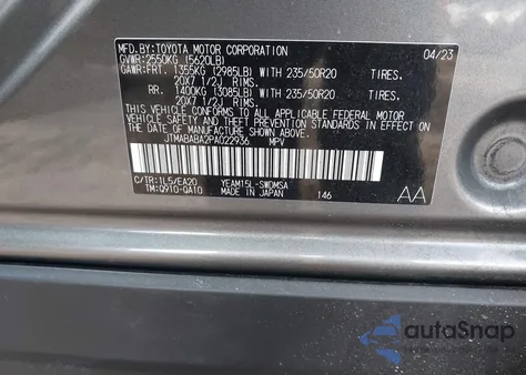 2023 Subaru Solterra Limited из США, поврежденный, VIN JTMABABA2PA022936